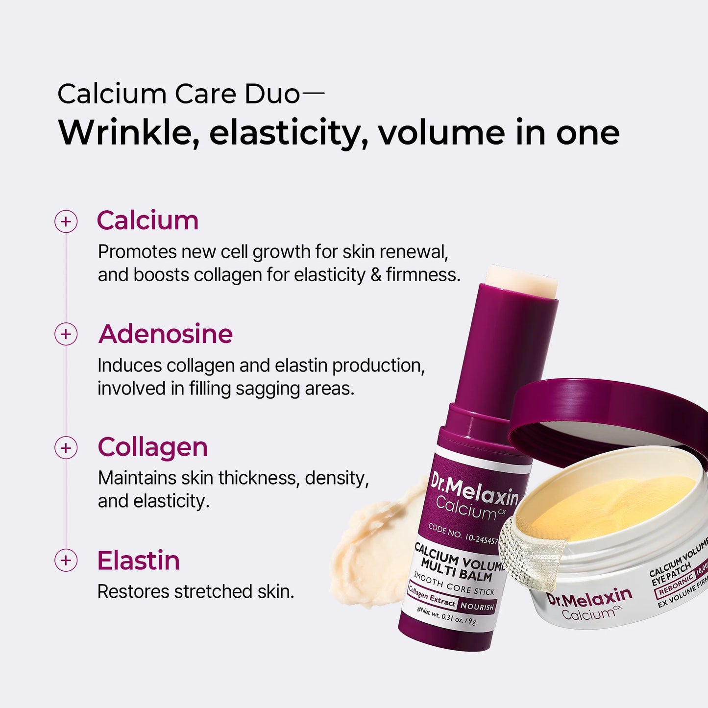 [Dr.Melaxin Official] Calcium Volume Multi Balm & Eye Patch 60ea
