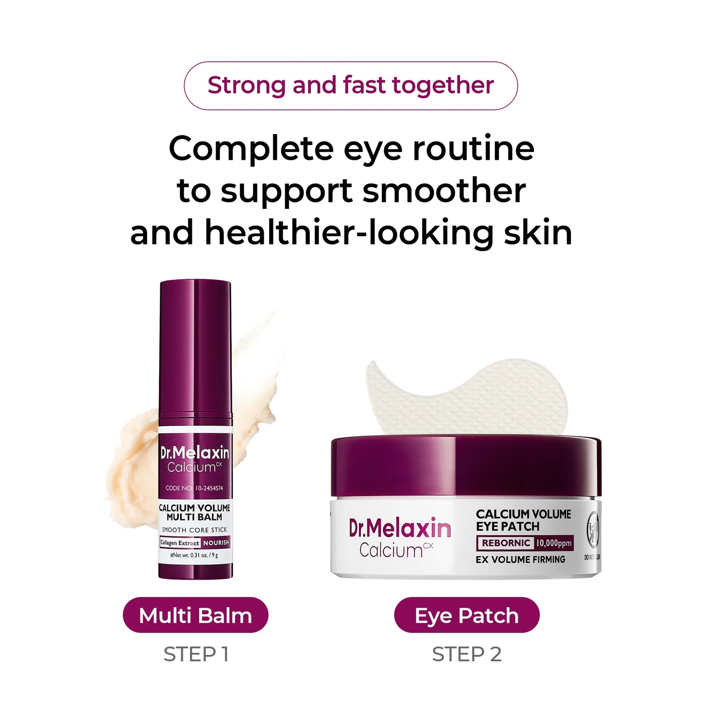 [Dr.Melaxin Official] Calcium Volume Multi Balm & Eye Patch 60ea