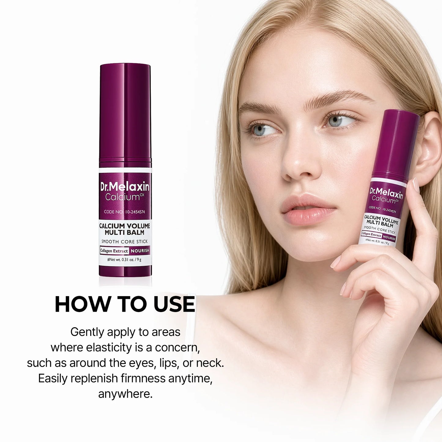 [Dr.Melaxin Official] Calcium Volume Multi Balm & Eye Patch 60ea