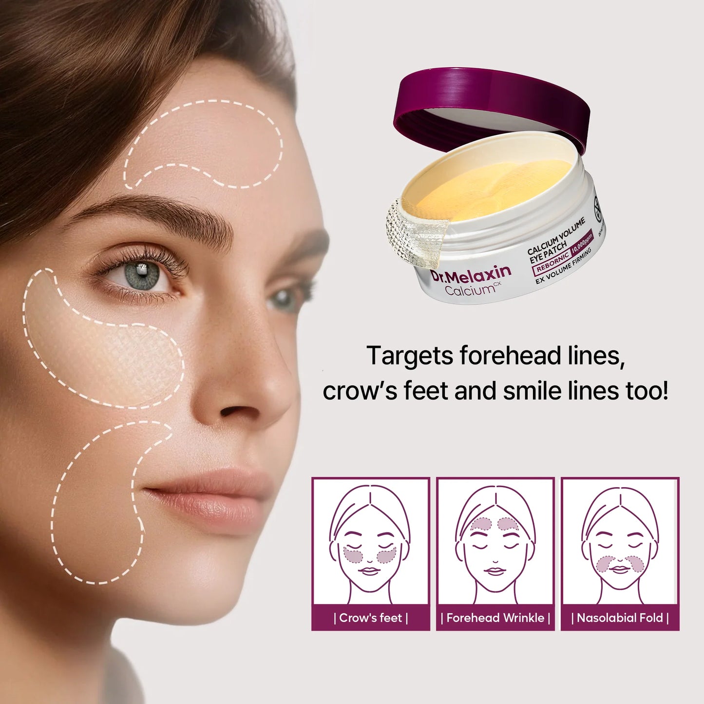 [Dr.Melaxin Official] Calcium Volume Multi Balm & Eye Patch 60ea